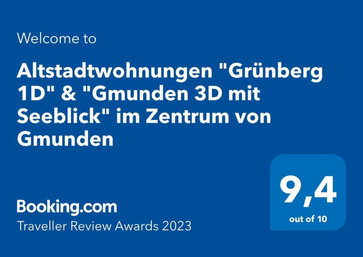 Altstadtwohnungen "Grunberg 1D" & "Gmunden 3D Mit Seeblick" Im Zentrum Von غموندين المظهر الخارجي الصورة