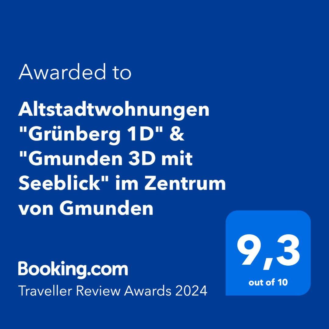 Altstadtwohnungen "Grunberg 1D" & "Gmunden 3D Mit Seeblick" Im Zentrum Von غموندين المظهر الخارجي الصورة